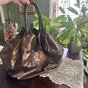 NORDSTROM Elegant Metallic Tote Bag!!